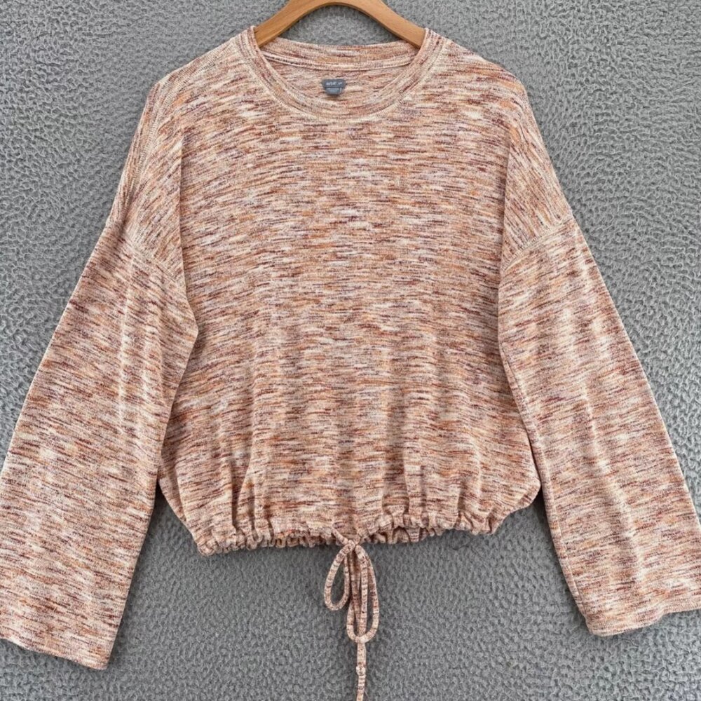 AERIE HEATHERED PINK LOUNGE SWEATER XS